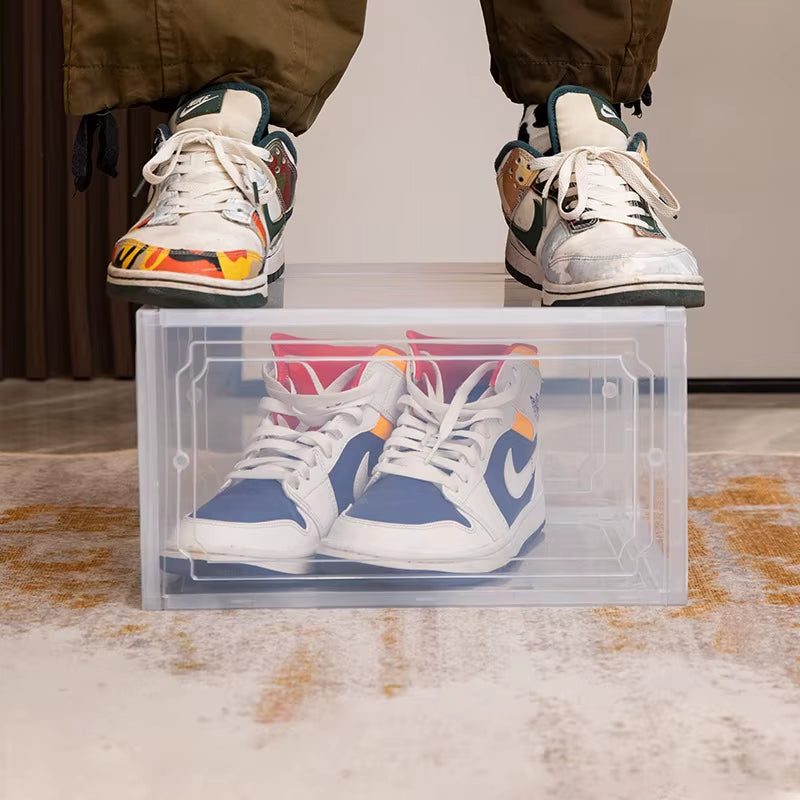 Acrylic Transparent Shoe Box Storage Box, Plastic Basketball Shoe Cabinet, Sneaker Storage Box, Display Cabinet Shoe Artifact