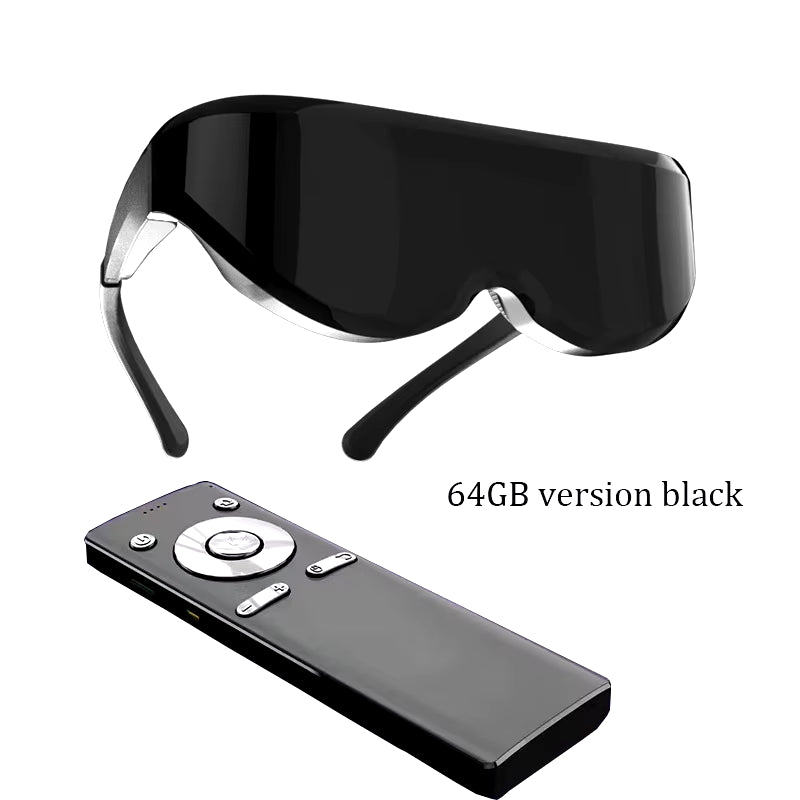 Big Screen Android System 3D Smart Video Glasses 4K Virtual Reality Cinema Watch Movies IMAX Smart Glasses VR 2D 3D Eyeglasses