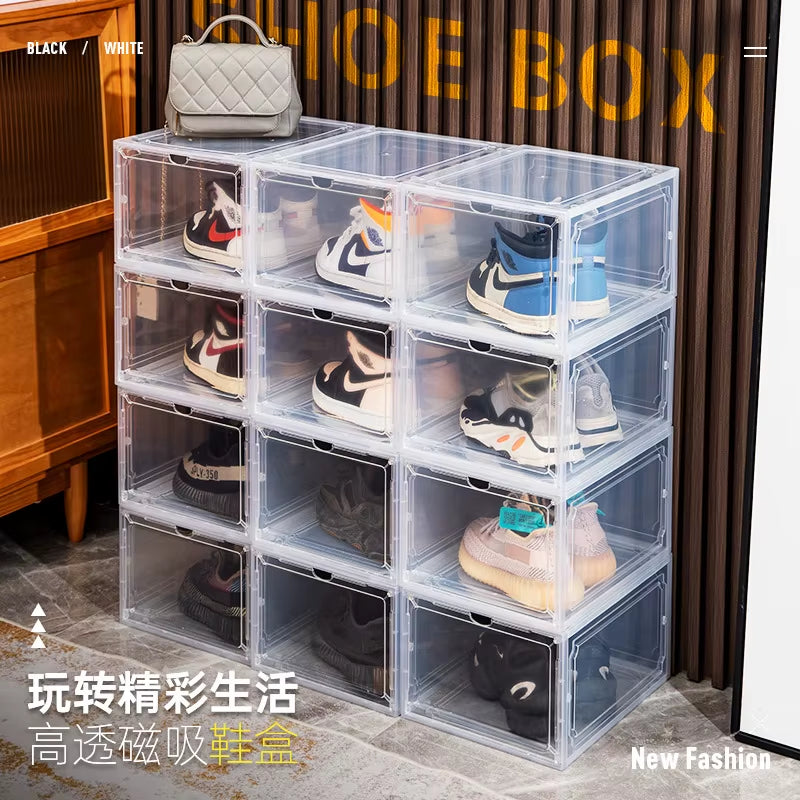 Acrylic Transparent Shoe Box Storage Box, Plastic Basketball Shoe Cabinet, Sneaker Storage Box, Display Cabinet Shoe Artifact