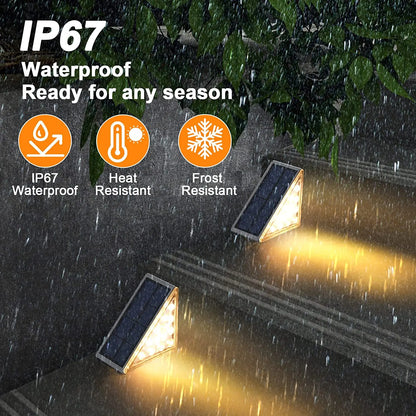 13 LED Solar Wall Light Outdoor Lamps Waterproof Outdoor Garden Decoration for Fence Street Patio Stair Garden Outdoor LED Light