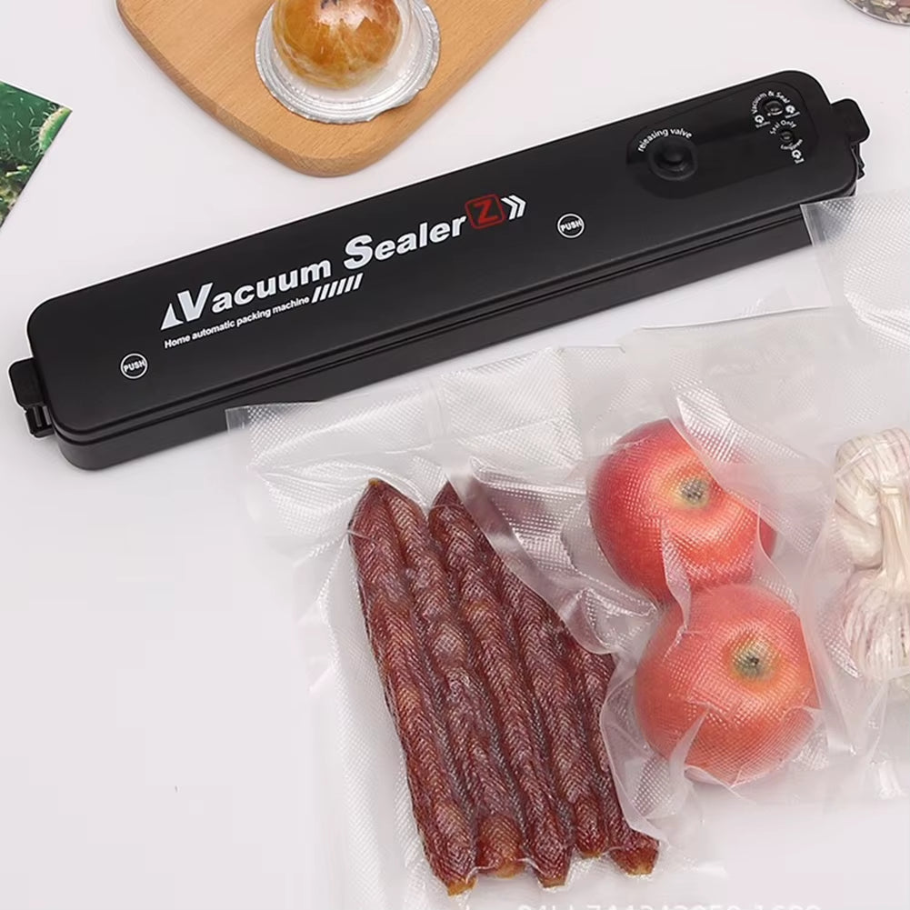 90W Vacuum Food Sealer with 10Pcs Vacuum Bags Vacuum Sealer Machine Automatic Air Sealer Food Sealer Machine for Dry/Moist Food