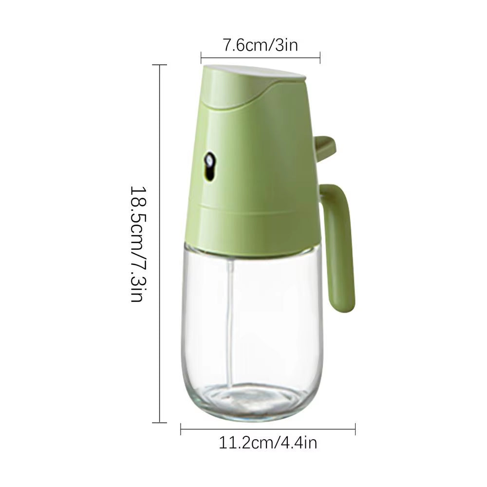 Oil Sprayer for Cooking 2-In-1 Vinegar Dispenser 300Ml Oil Dispenser Spray and Pour Vinegar Bottle Home Kitchen Accessories For